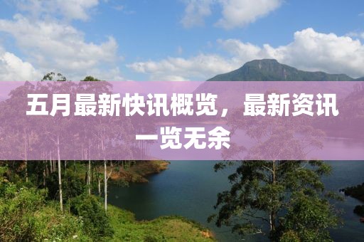 五月最新快讯概览，最新资讯一览无余
