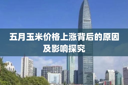 五月玉米价格上涨背后的原因及影响探究