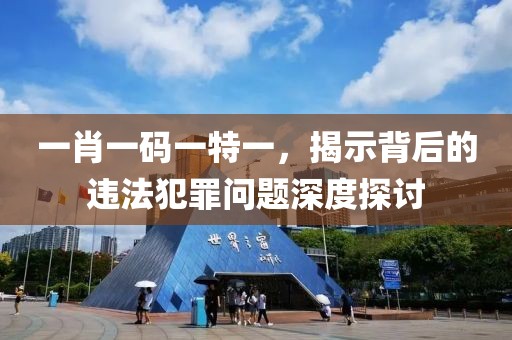 一肖一码一特一，揭示背后的违法犯罪问题深度探讨