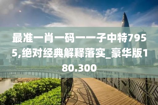 最准一肖一码一一子中特7955,绝对经典解释落实_豪华版180.300