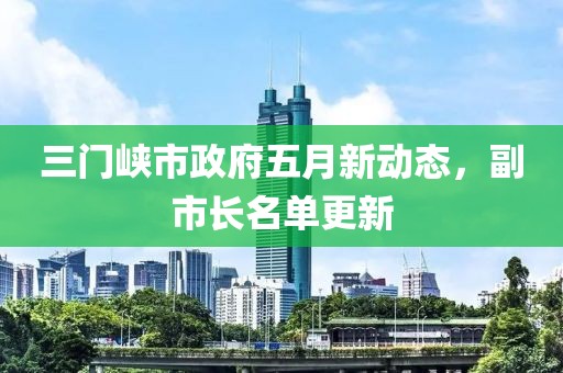 三门峡市政府五月新动态，副市长名单更新