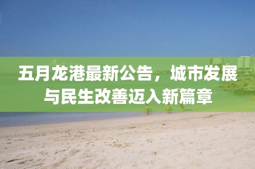 五月龙港最新公告，城市发展与民生改善迈入新篇章