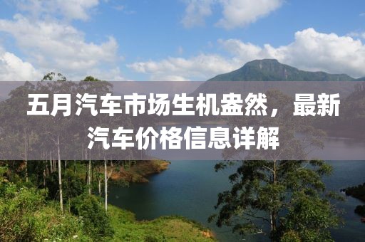 五月汽车市场生机盎然，最新汽车价格信息详解