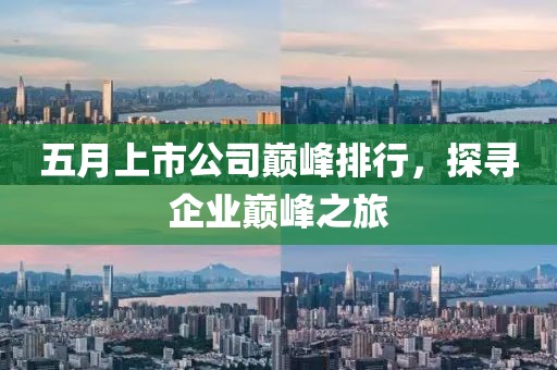 五月上市公司巅峰排行，探寻企业巅峰之旅