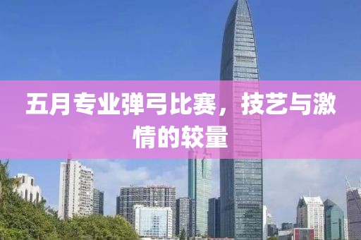 五月专业弹弓比赛，技艺与激情的较量
