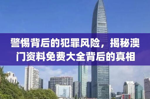 警惕背后的犯罪风险，揭秘澳门资料免费大全背后的真相