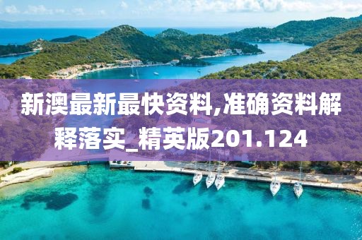新澳最新最快资料,准确资料解释落实_精英版201.124