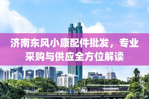济南东风小康配件批发，专业采购与供应全方位解读