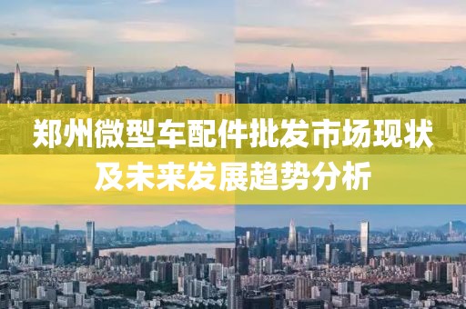 郑州微型车配件批发市场现状及未来发展趋势分析