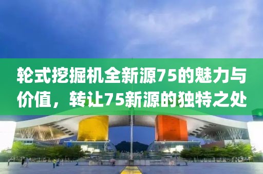 轮式挖掘机全新源75的魅力与价值，转让75新源的独特之处