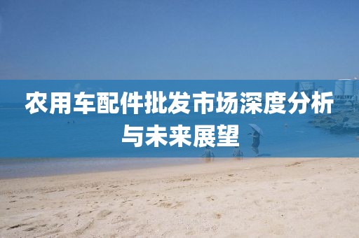 农用车配件批发市场深度分析与未来展望