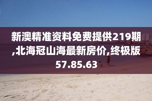 新澳精准资料免费提供219期,北海冠山海最新房价,终极版57.85.63