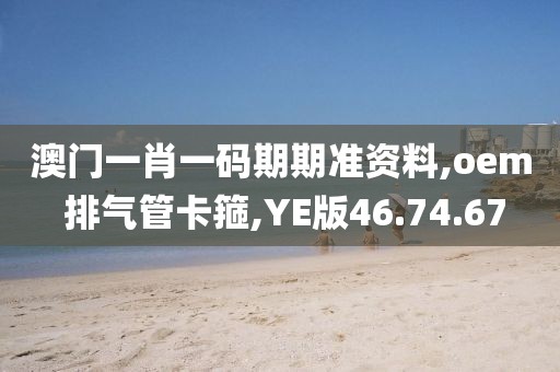 澳门一肖一码期期准资料,oem 排气管卡箍,YE版46.74.67