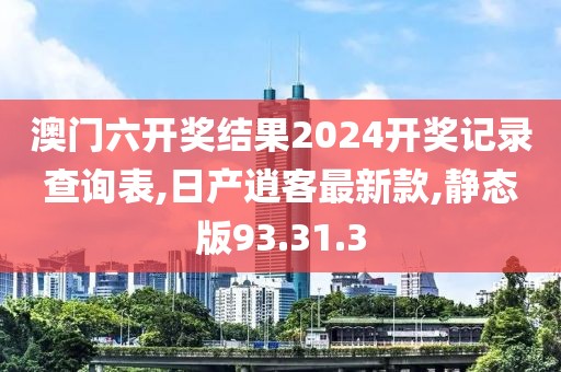 澳门六开奖结果2024开奖记录查询表,日产逍客最新款,静态版93.31.3