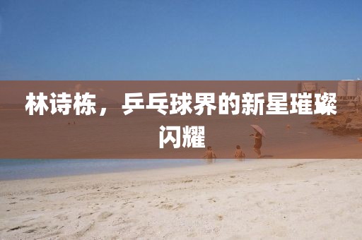 林诗栋，乒乓球界的新星璀璨闪耀