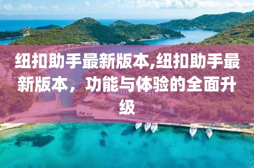 纽扣助手最新版本,纽扣助手最新版本，功能与体验的全面升级