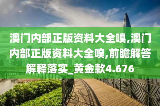 澳门内部正版资料大全嗅,澳门内部正版资料大全嗅,前瞻解答解释落实_黄金款4.676