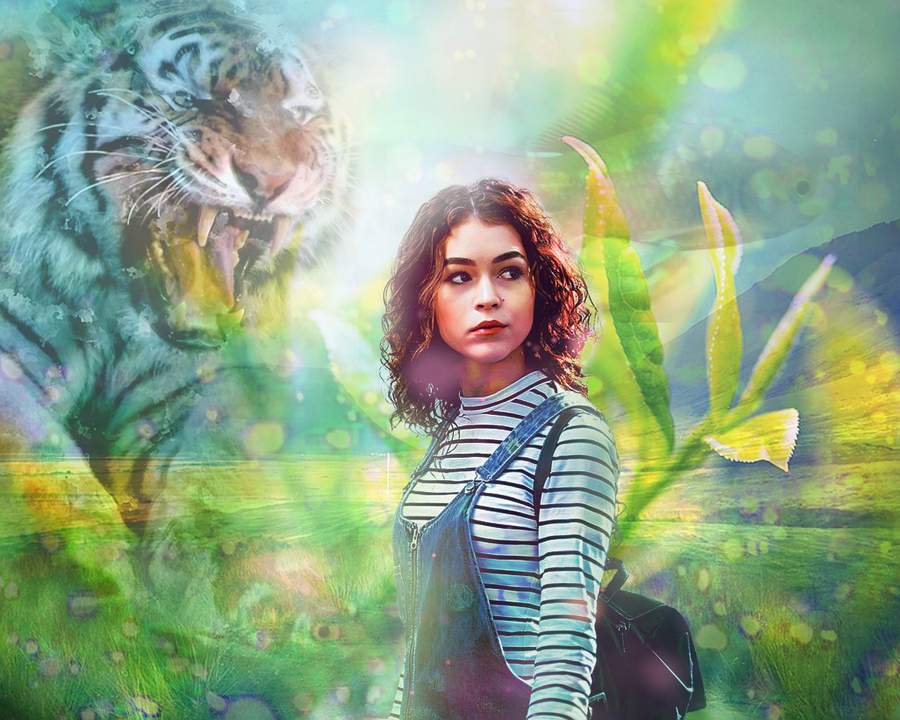 动漫少女，梦幻与青春的绚烂交织